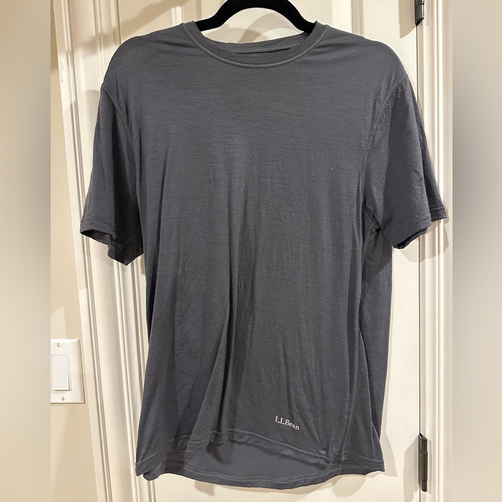 L.L. Bean Cresta Merino Wool Ultralight Base Layer Short Sleeve Men's Regular